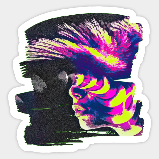 Radioactive Punk Sticker by Urban_Vintage